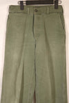 Real 1940s WWII U.S. Marine Corps HBT pants, used, B