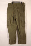 Real 1940s-50s US Army M45 cotton field pants, used.