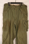 Real 1950s U.S. Army M51 Cotton Field Pants, used.