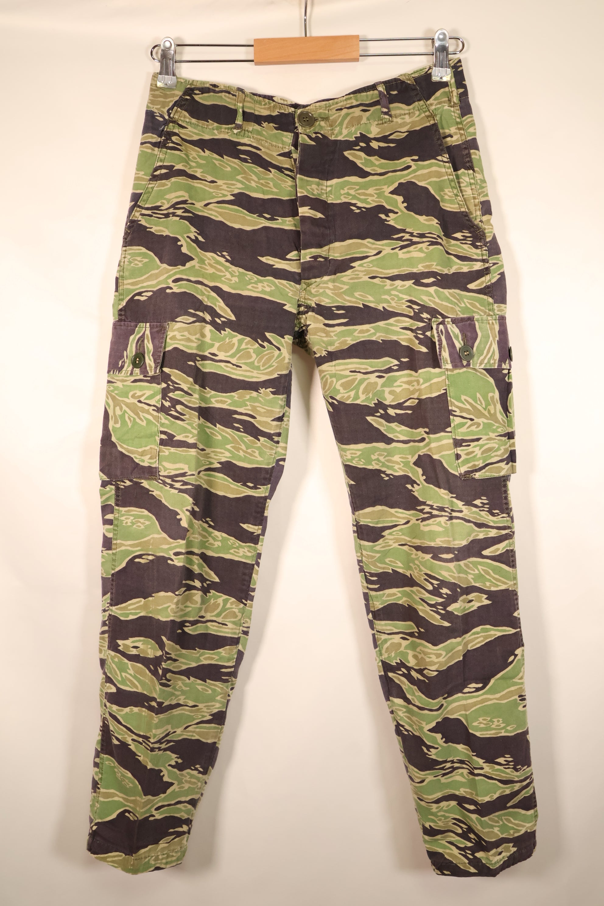 Late 1960s, A-M, Late War Lightweight Pattern, Asian Cut, Tiger Stripe Pants, Slightly Faded