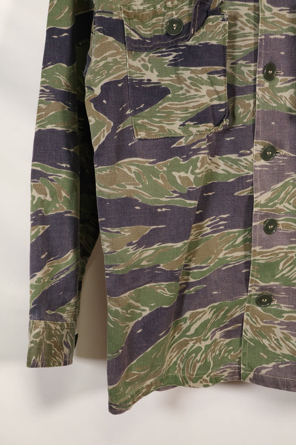 1960's semi A-L Japanese Silver Tiger Asian cut shirt, faded, used.