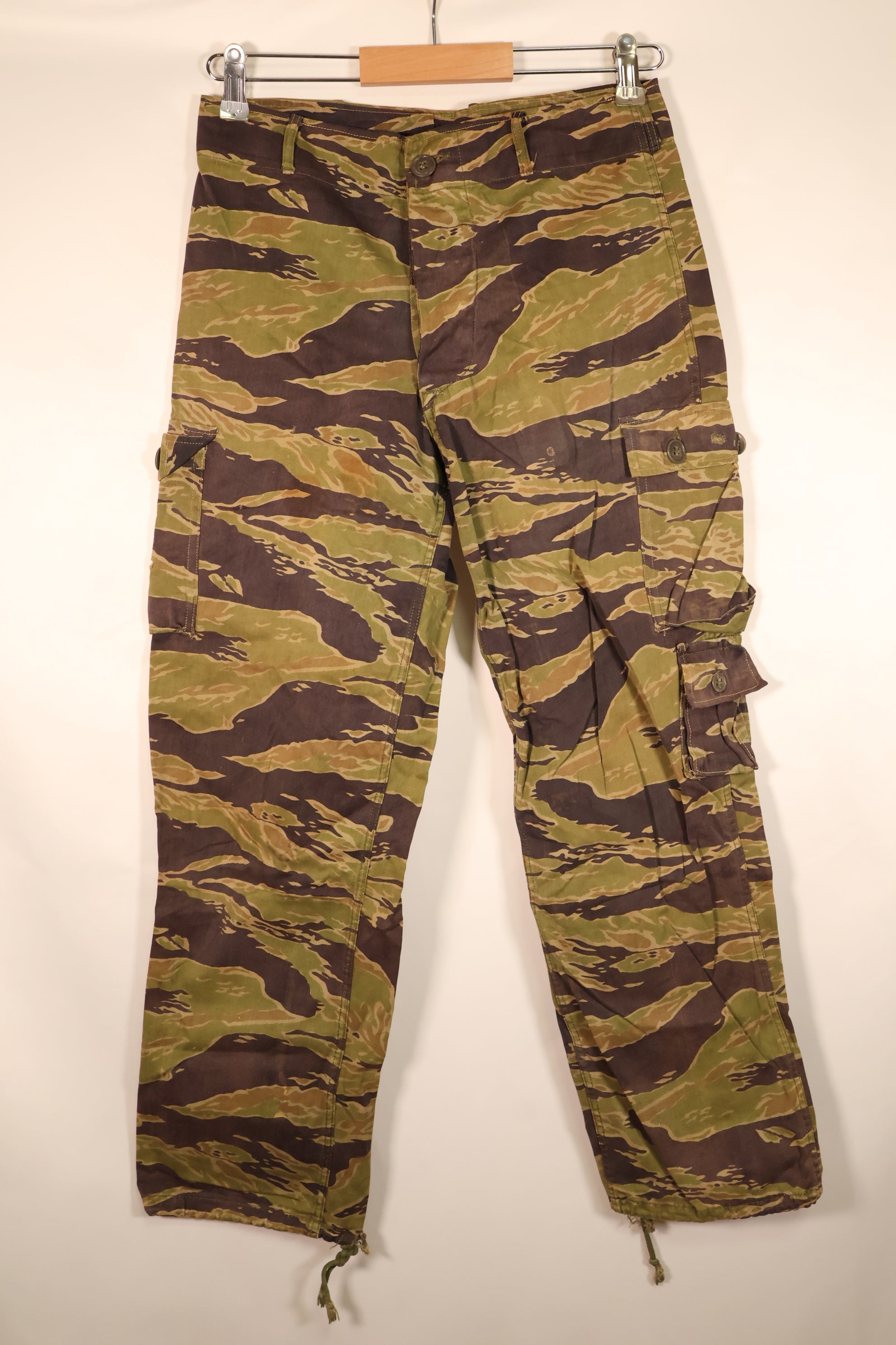 Late 1960s, A-M, Late War Pattern, Heavyweight Fabric, Tiger Stripe Pants, Asian Cut, Used