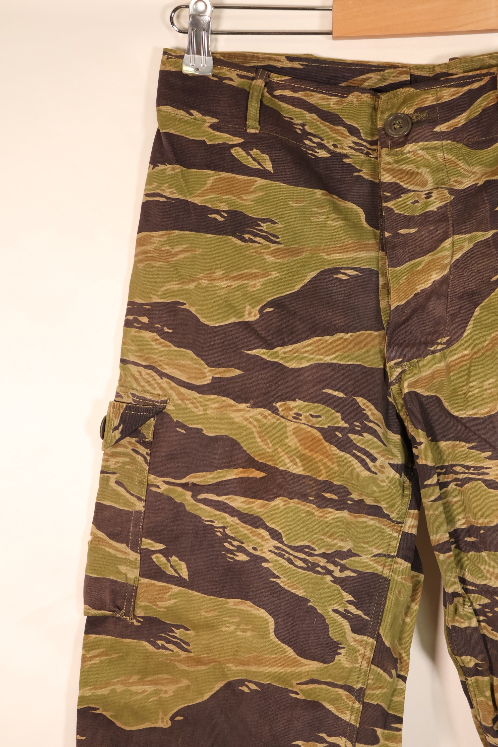 Late 1960s, A-M, Late War Pattern, Heavyweight Fabric, Tiger Stripe Pants, Asian Cut, Used