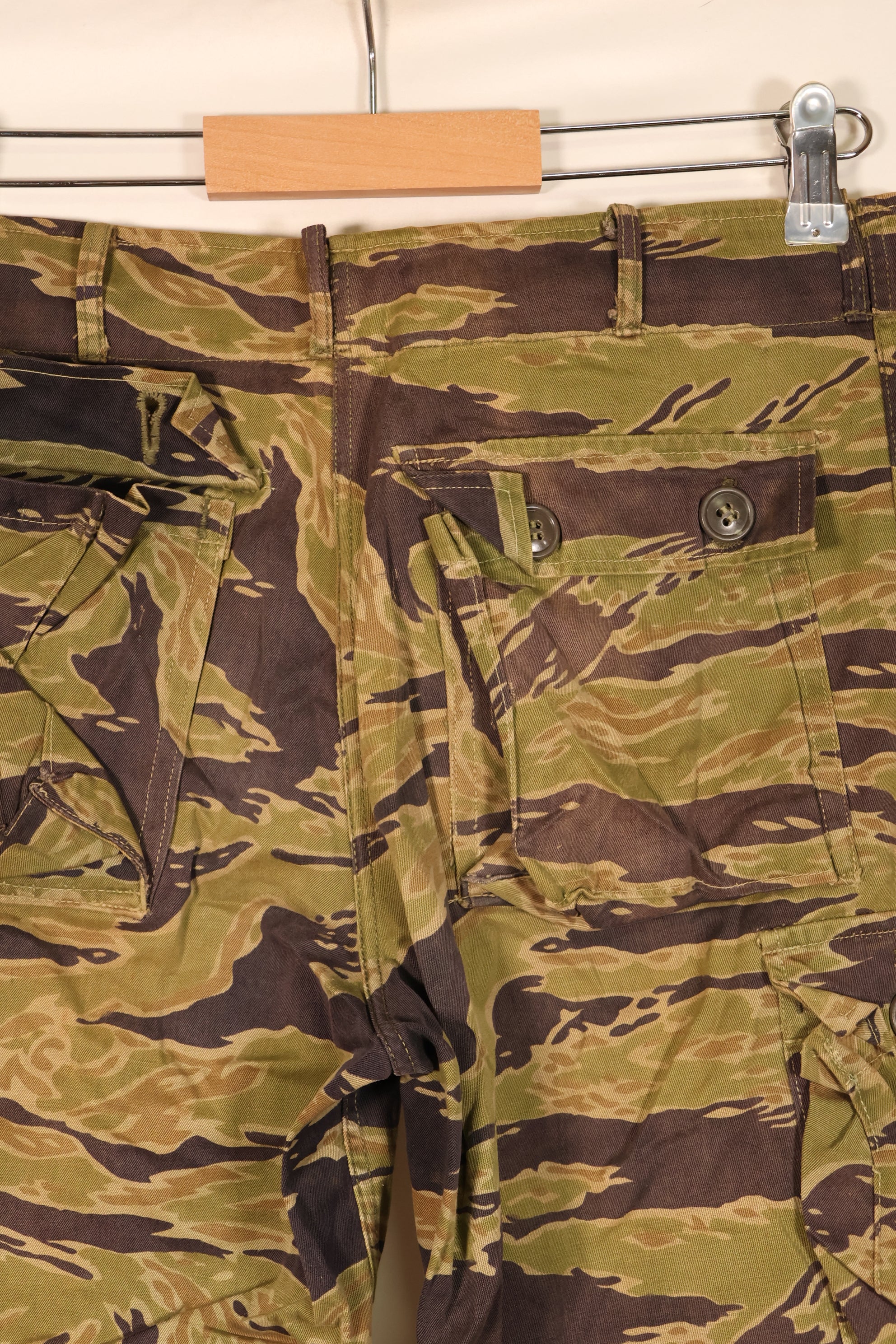 Late 1960s, A-M, Late War Pattern, Heavyweight Fabric, Tiger Stripe Pants, Asian Cut, Used
