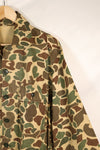 1970's manufactured in Okinawa, Japan, Beogum camouflage duck hunter hunting shirt, used.