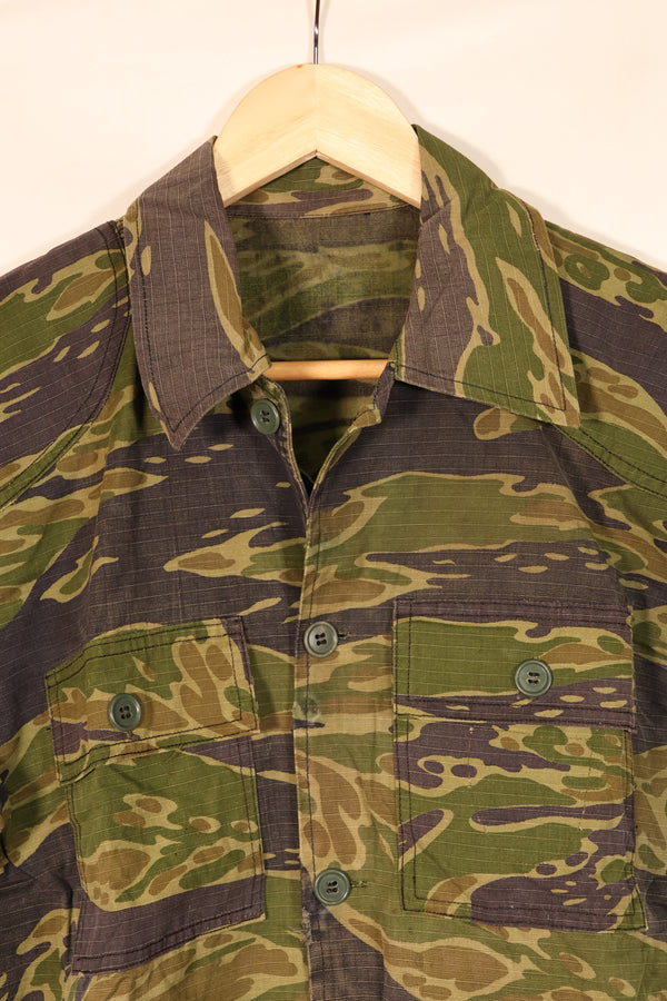 1970s—Authentic Fabric—Postwar Manufacture—VNMC 5th Model South Vietnamese Marine Corps Tiger Stripe Shirt—Used