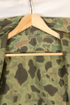 Circa 1970s Korean Army Frogskin Camouflage Nylon Fabric Local Made Shirt Used