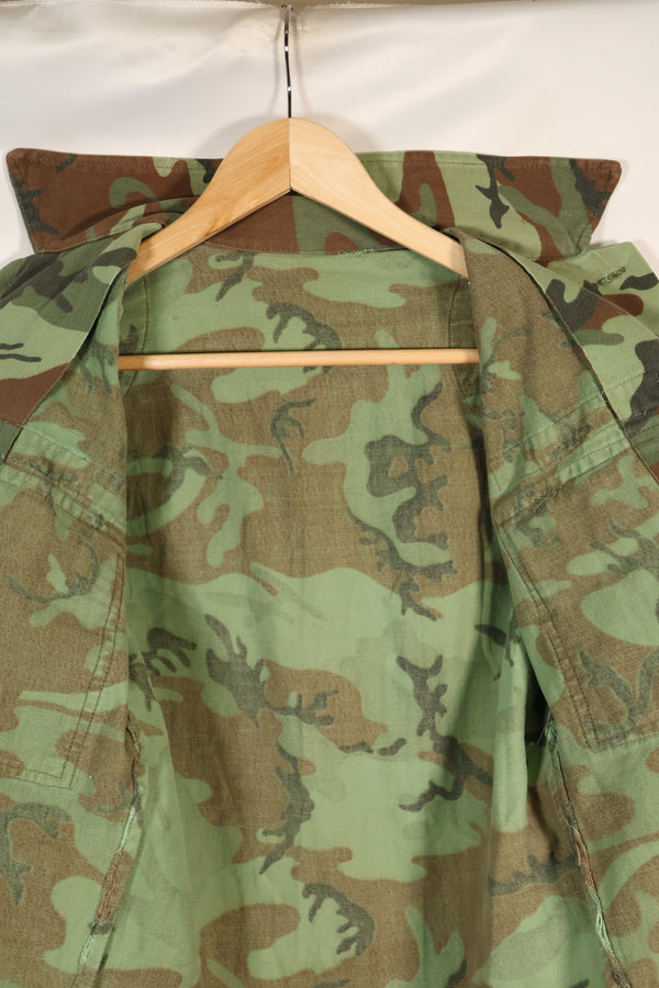 1960s South Vietnam ARVN Green Leaf Camouflage Shirt, used.