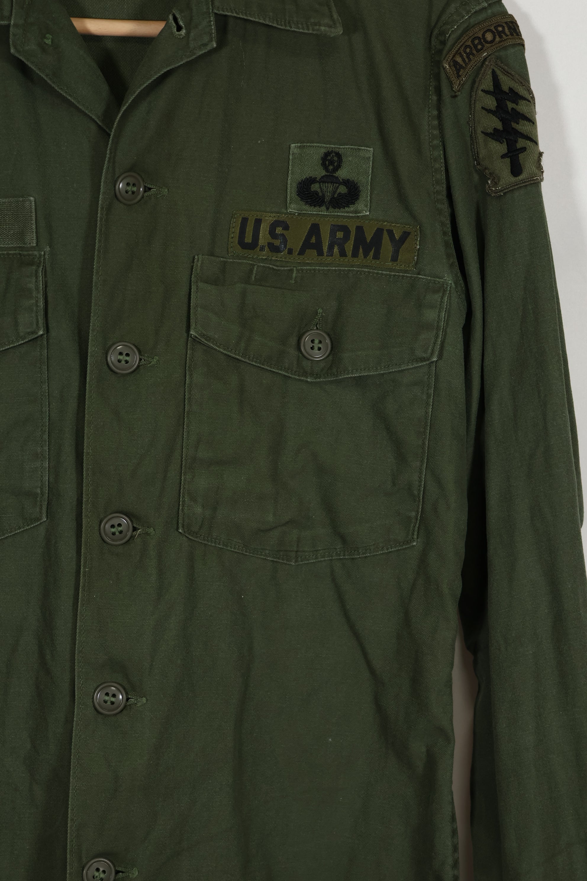 1960's Lot OG-107 Utility Shirt LOCKE Ex-SF Troop Released Used