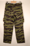 Late 1960s, A-M, Gold Tiger-inspired pattern, Asian-cut pants, in good condition, used