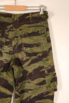 Late 1960s, A-M, Gold Tiger-inspired pattern, Asian-cut pants, in good condition, used