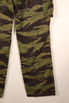 Late 1960s, A-M, Gold Tiger-inspired pattern, Asian-cut pants, in good condition, used