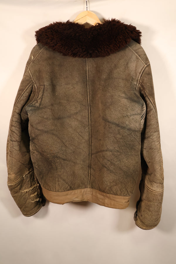 1940年代　大きめサイズ　WWII ドイツ空軍　Luftwaffe　カナルヤッケ　高高度用フライトジャケット　中古品