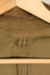 1940s 40R WWII M42 jump jacket without waist belt, stained, used.