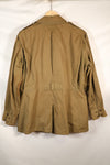 1940s 40R WWII M42 jump jacket without waist belt, stained, used.