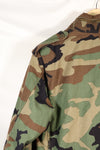1983 Contract M-R Early Lot M65 Field Jacket Woodland Camouflage Brass Zipper Used