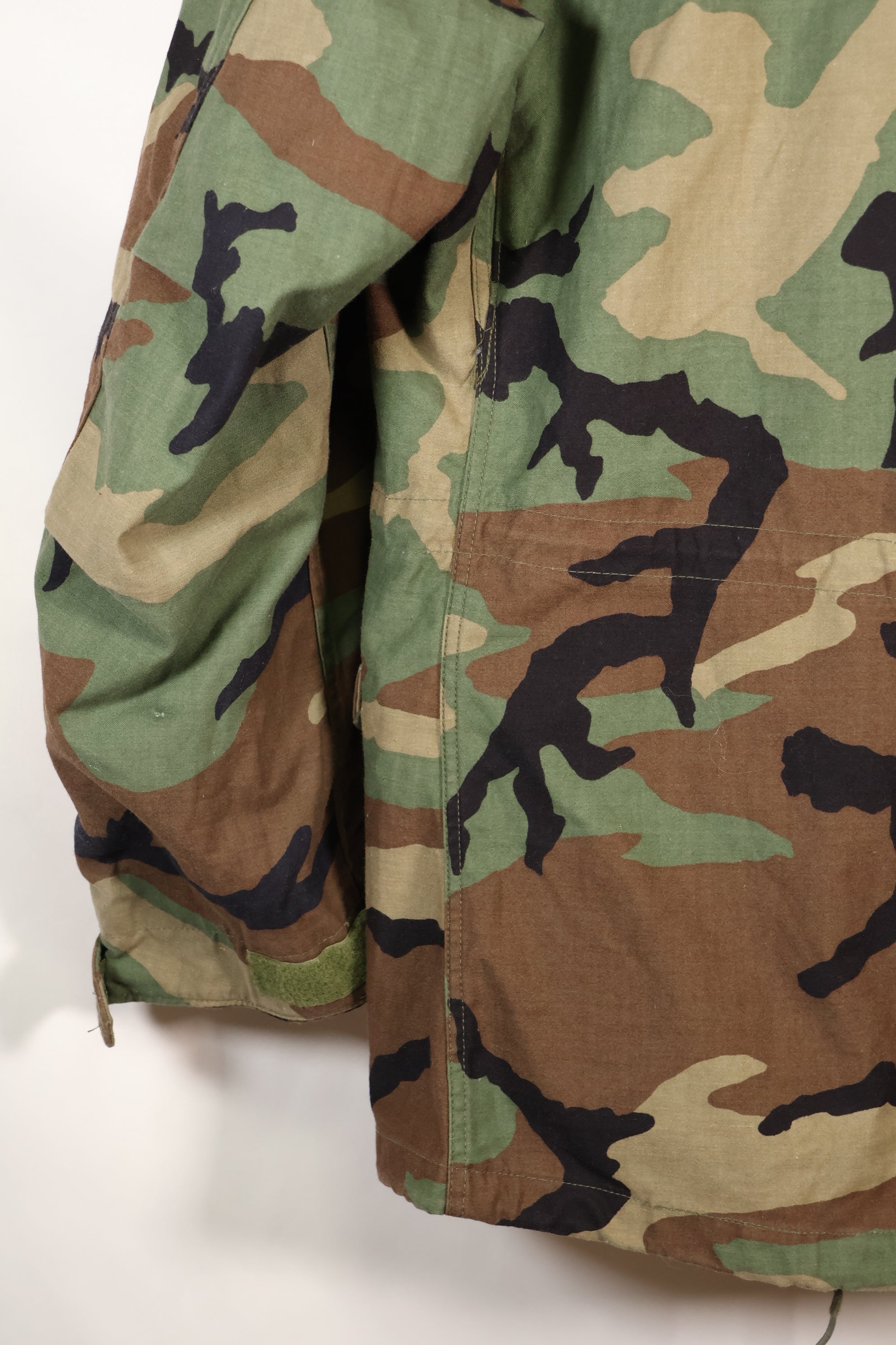 1983 Contract M-R Early Lot M65 Field Jacket Woodland Camouflage Brass Zipper Used