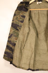 Mid-1960s, A-M, Silver Tiger Pattern, Asian Cut, Tiger Stripe Shirt, Virtually Unused