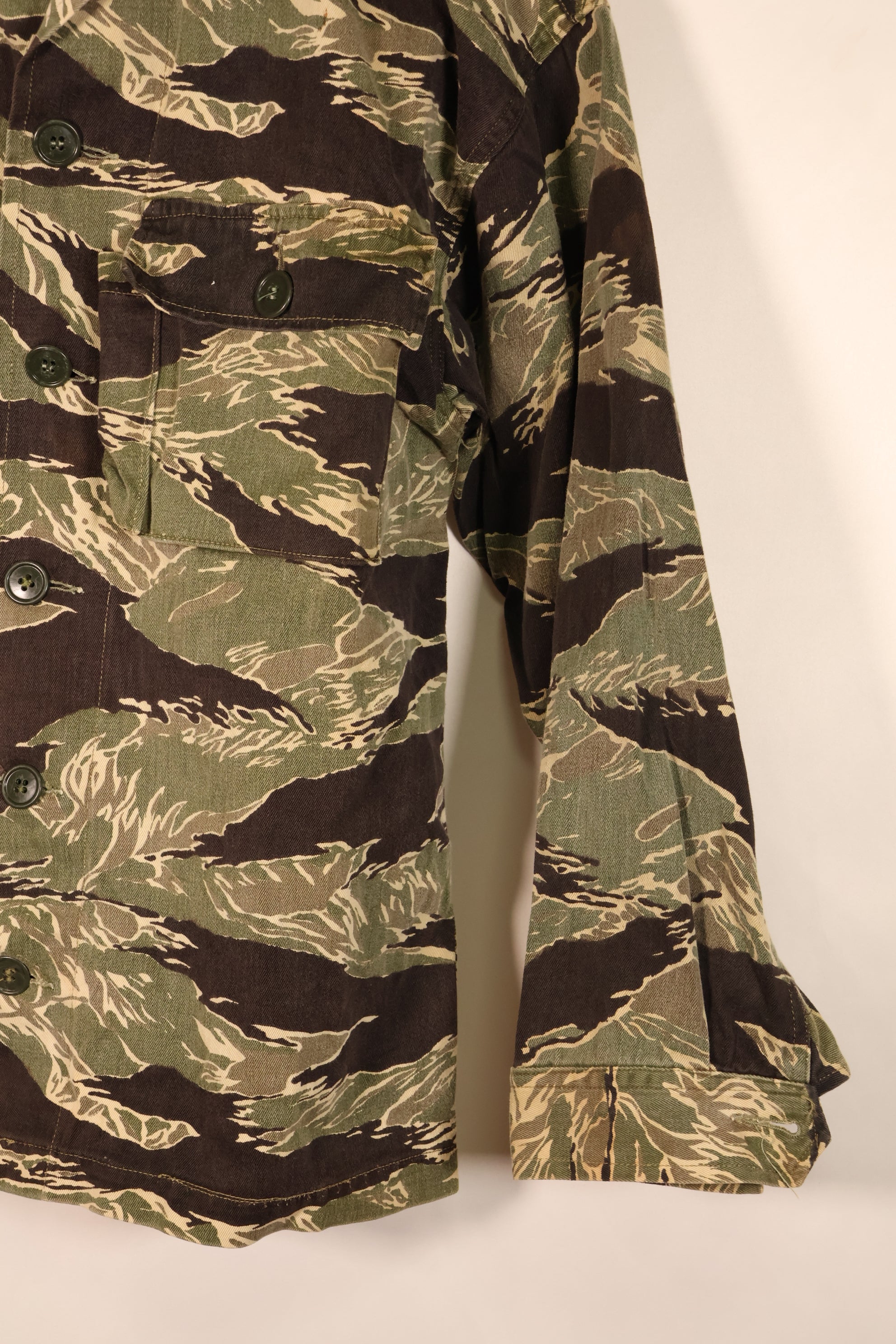 Circa 1965–66 | A-L Okinawa Tiger Pattern | JWD | Asian Cut | Tiger Stripe Shirt | Used