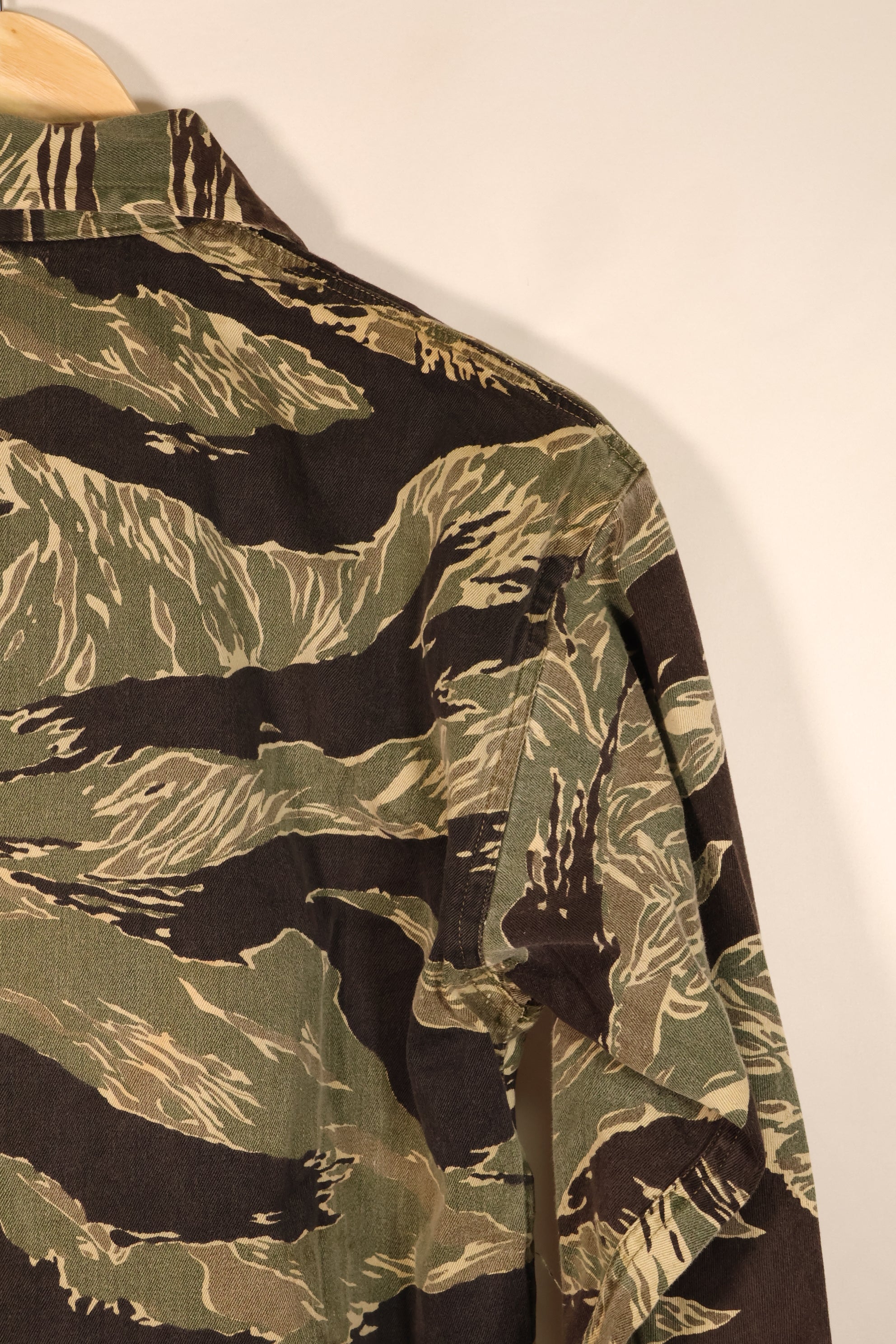 Circa 1965–66 | A-L Okinawa Tiger Pattern | JWD | Asian Cut | Tiger Stripe Shirt | Used