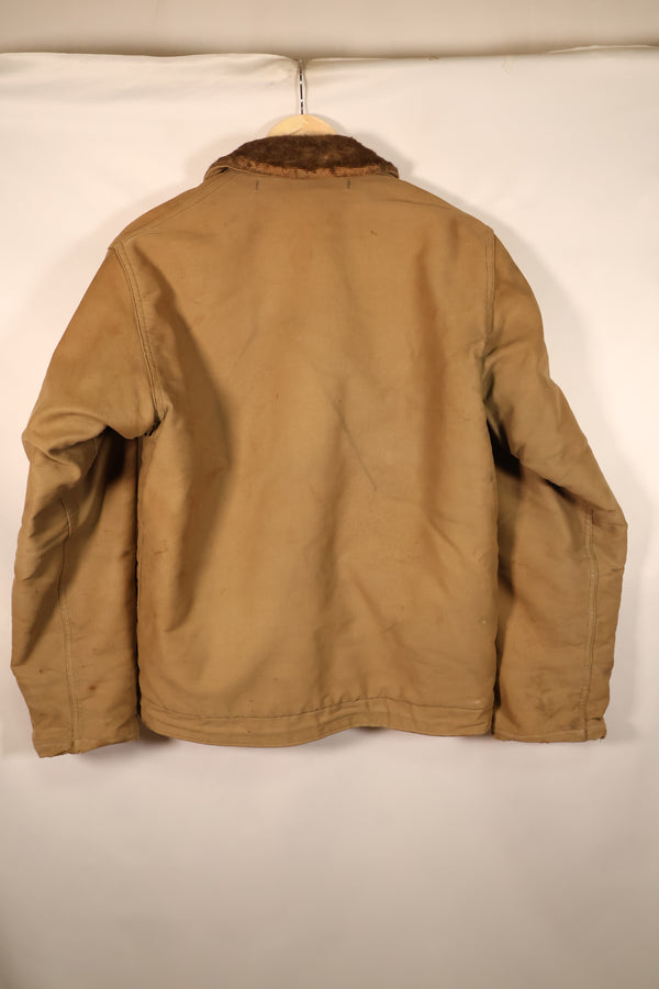 1940s, WWII, U.S. Navy, Deck Jacket, With Patches, Used, Oversized