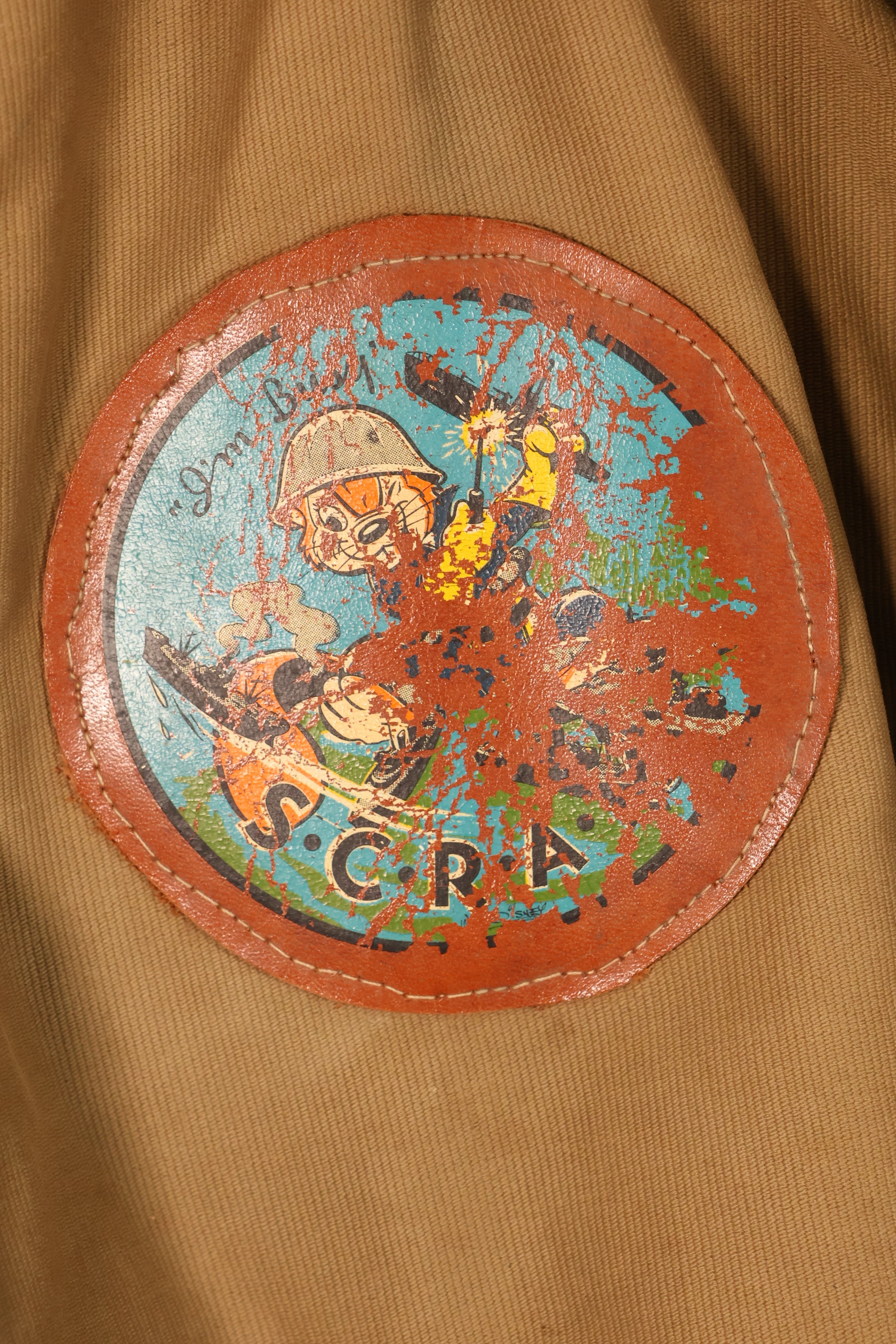 1940s, WWII, U.S. Navy, Deck Jacket, With Patches, Used, Oversized