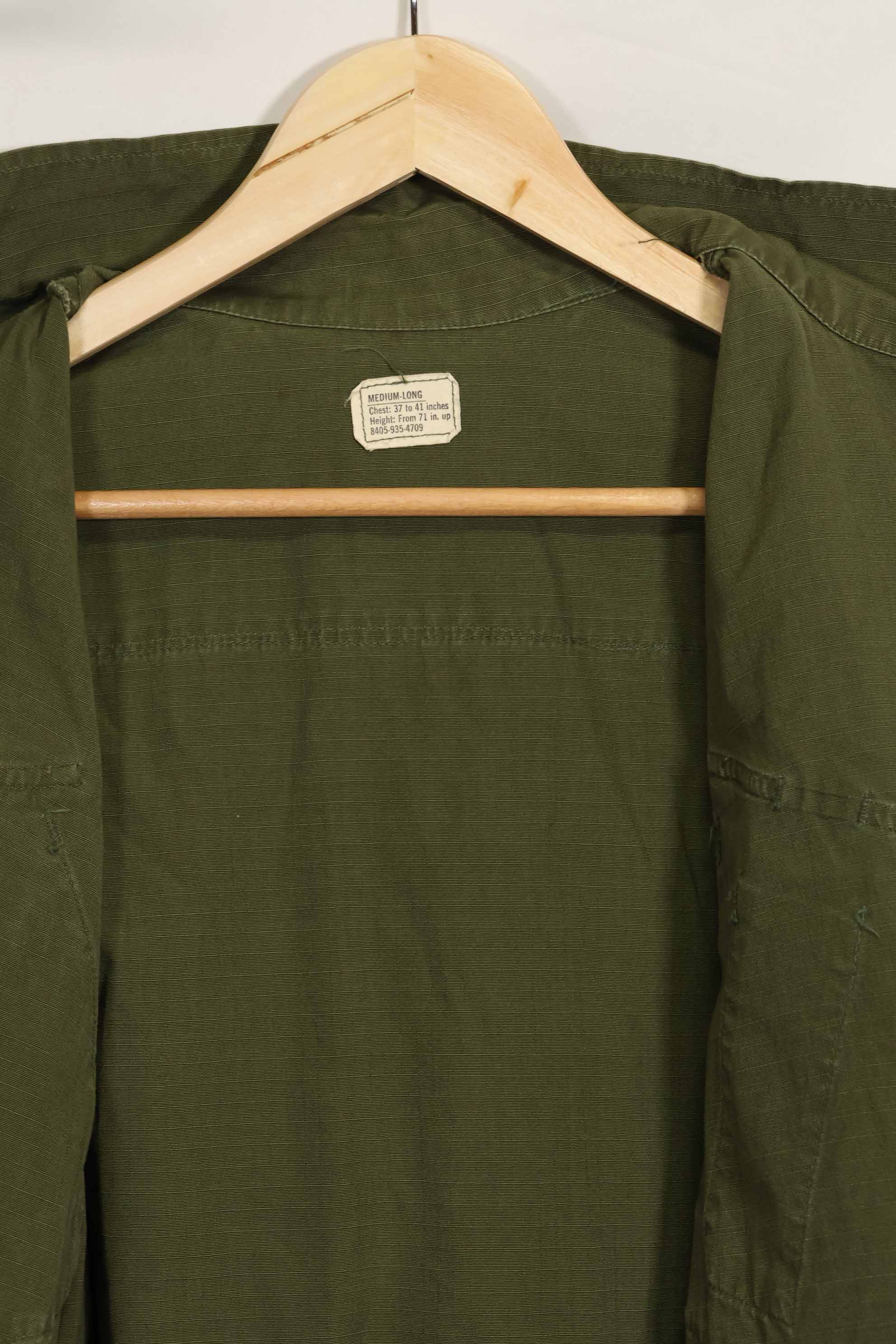 1969 Contract 4th Model Jungle Fatigue Jacket M-L Used, good condition
