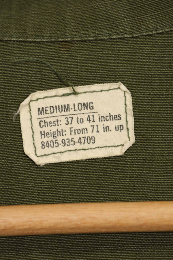 1969 Contract 4th Model Jungle Fatigue Jacket M-L Used, good condition