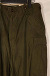 Real 1951 M51 cotton field pants, LARGE-LONG, used, faded.