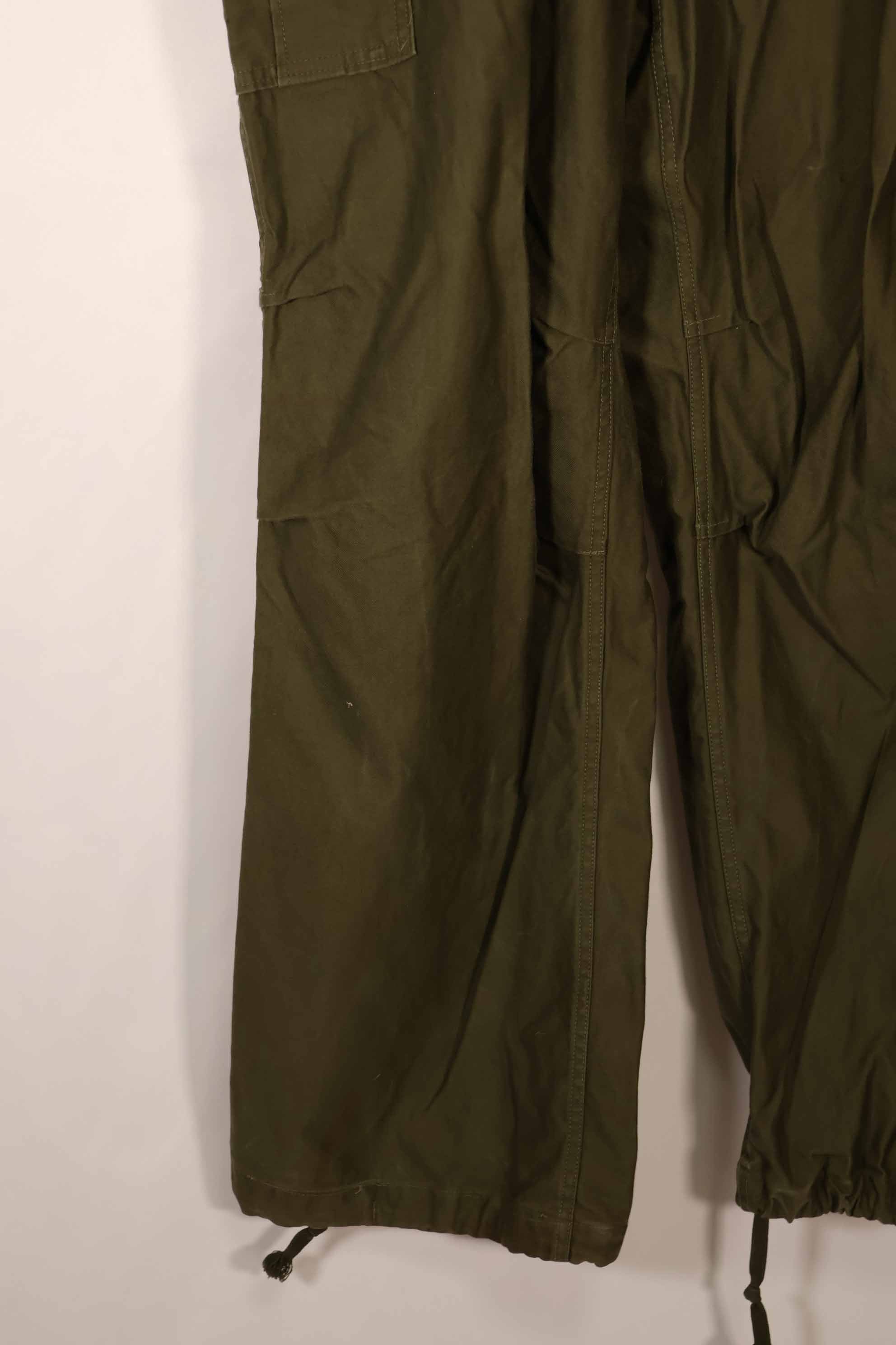 Real 1951 M51 cotton field pants, LARGE-LONG, used, faded.