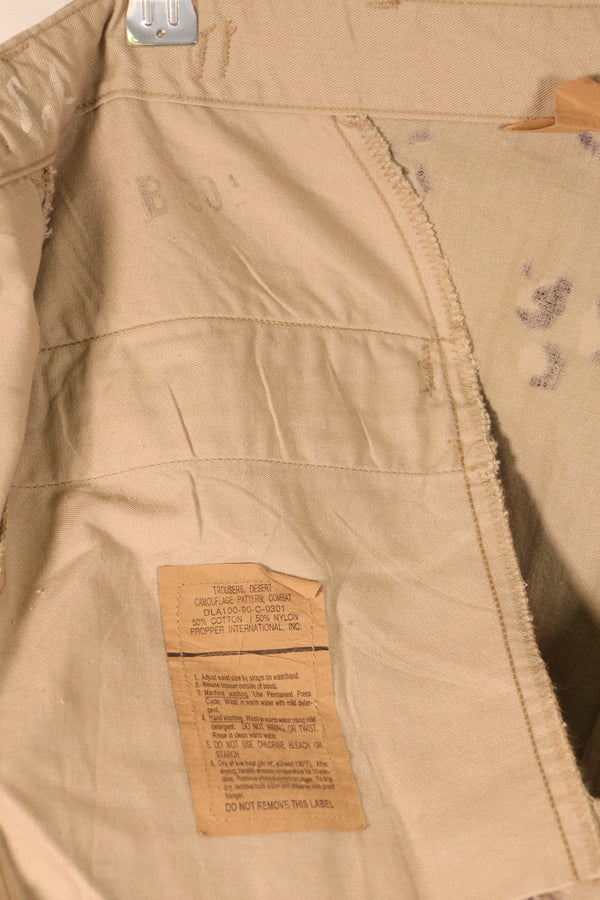 1990 Model—L-R—6C Desert Pattern—Chocolate Chip Camo—Pants—Faded—Used
