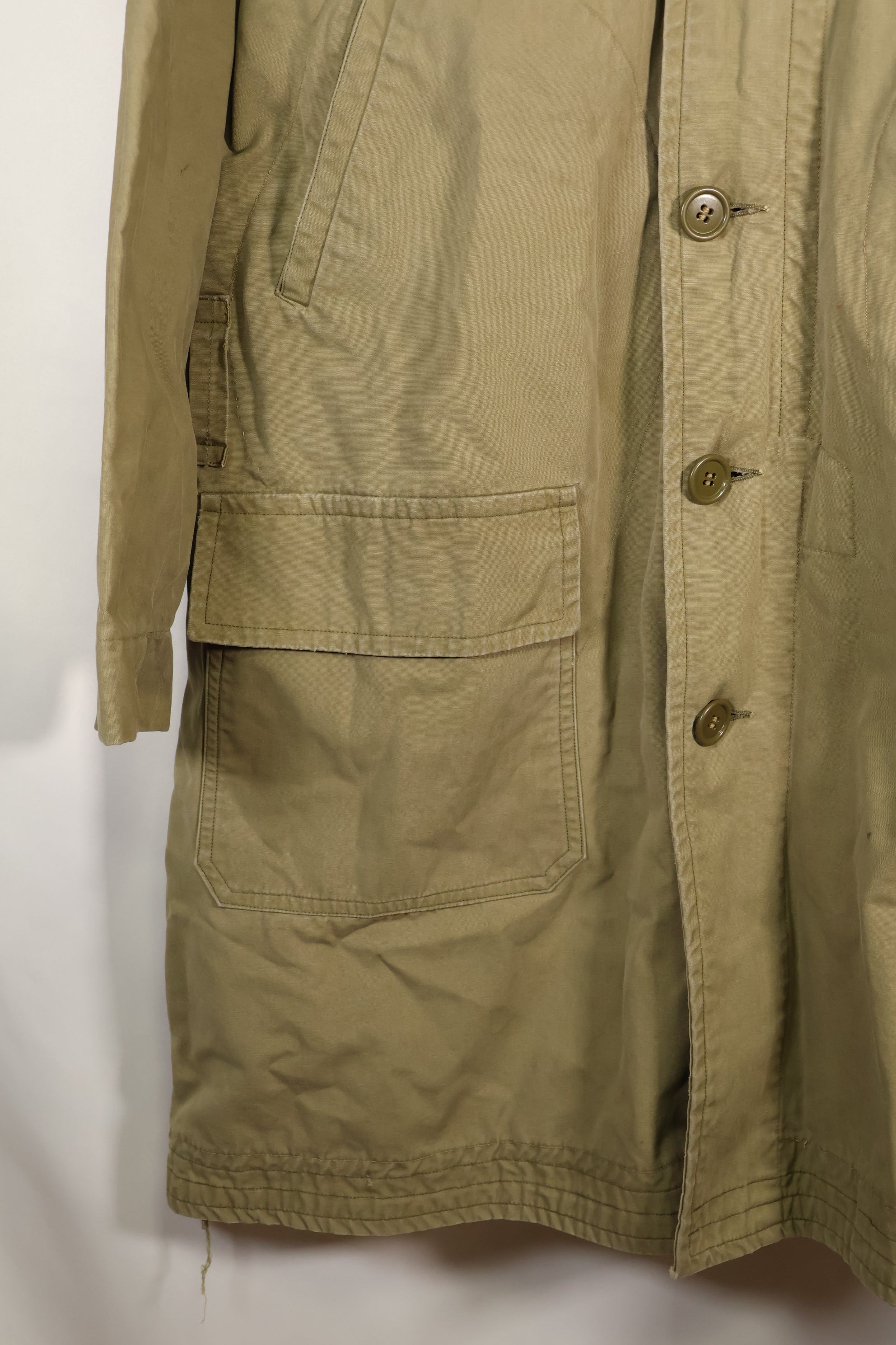 Early 1940s US Army M-41 Field Parka without Mouton Liner, used.