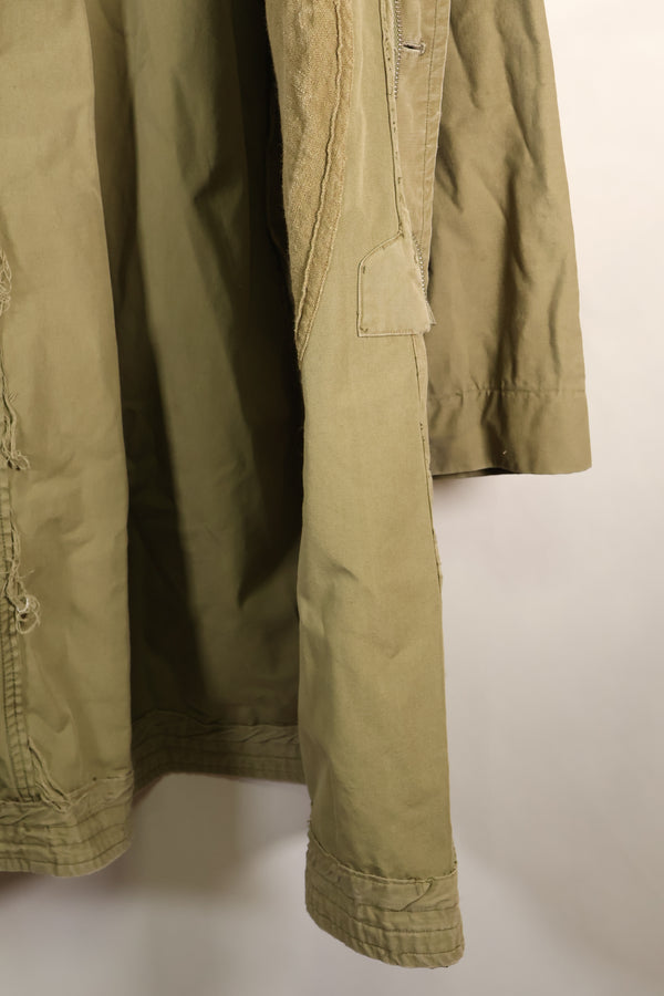 Early 1940s US Army M-41 Field Parka without Mouton Liner, used.