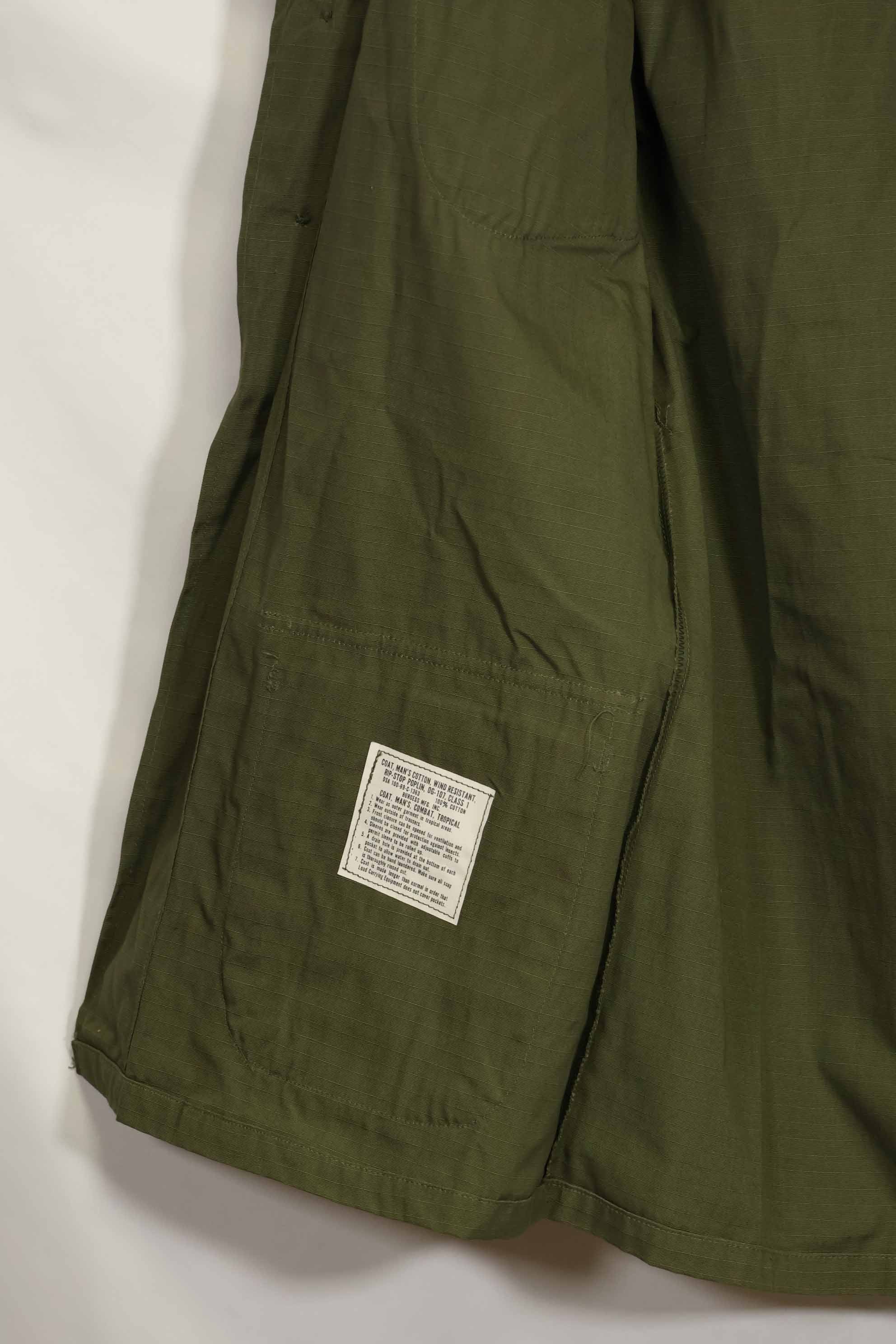 1969 Contract Deadstock 4th Model Jungle Fatigue Jacket X-S-R Unused