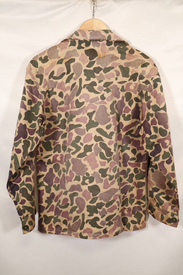Early 1960s, faded, estimated A-L CIDG, beogum camouflage Asian cut shirt.