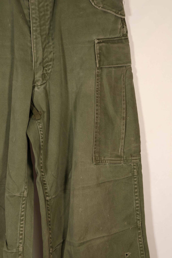 Real 1962 M51 Cotton Field Pants Regular-X-Small, faded, used.