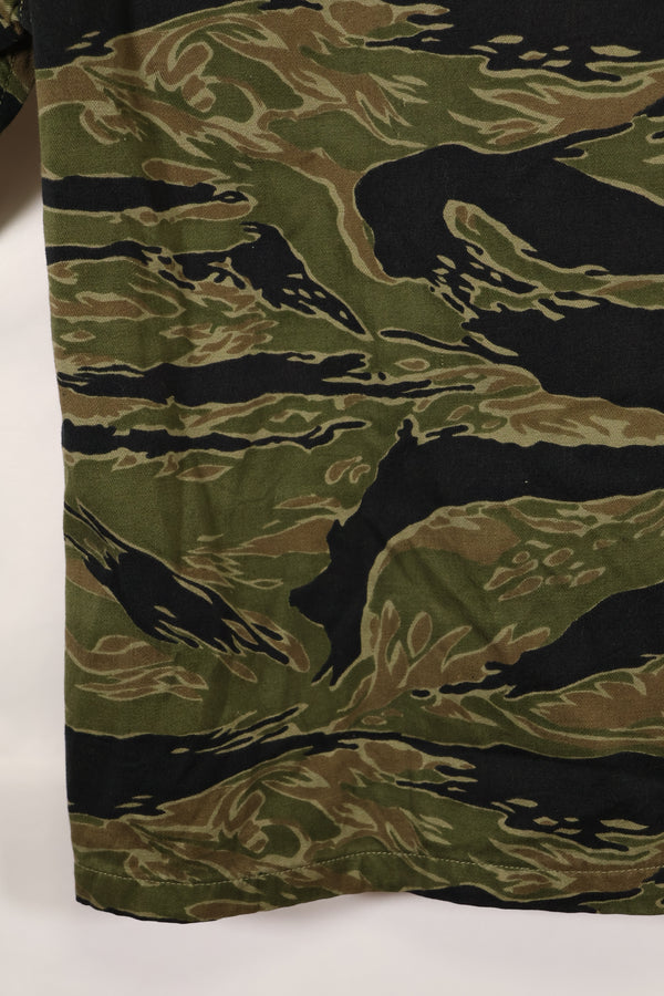 Real A-M Tiger Stripe Shirt Gold Tiger Derivative Pattern Almost unused