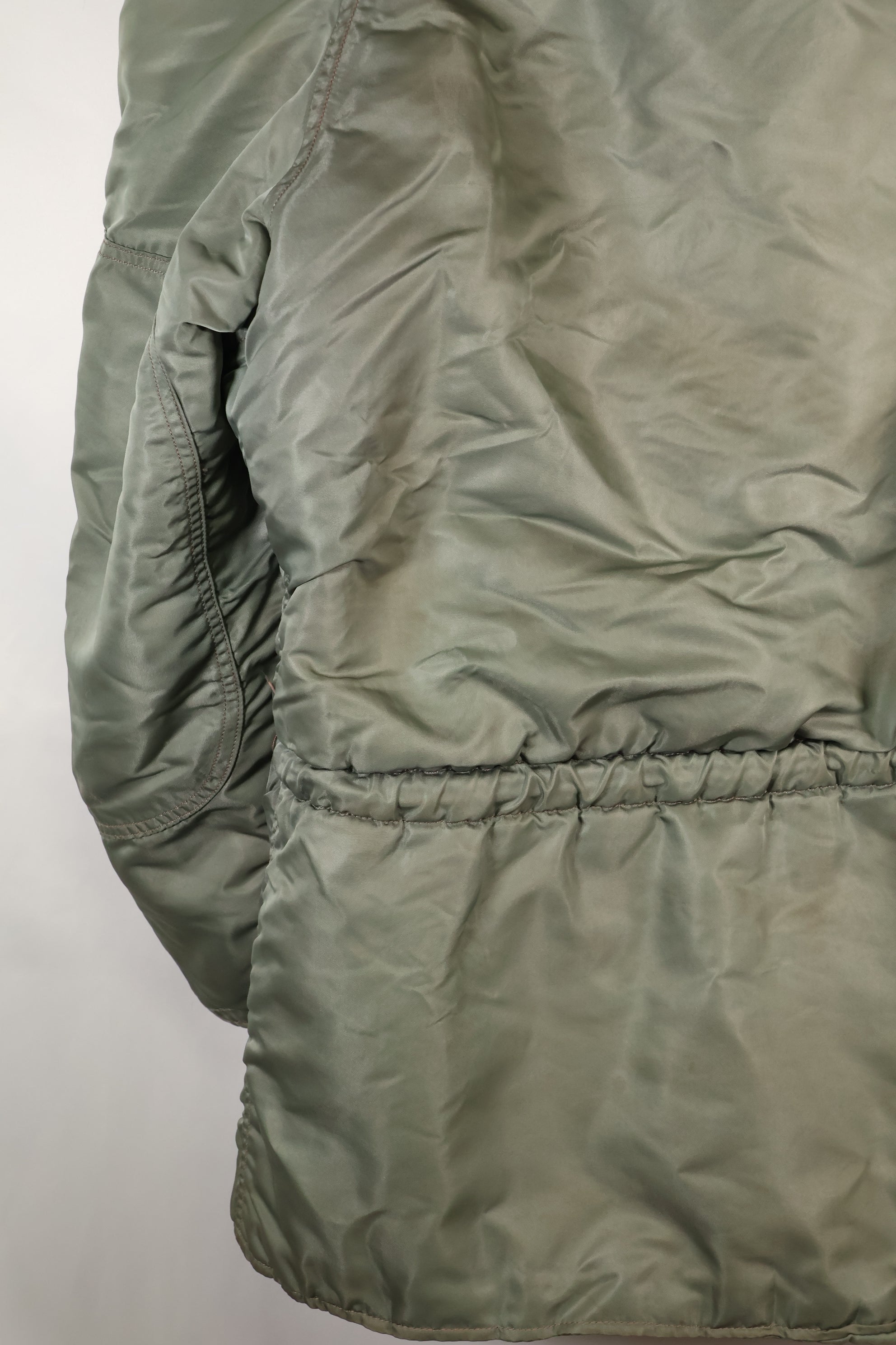 1950's MEDIUM black tag N-3B heavy zone flight jacket, used.