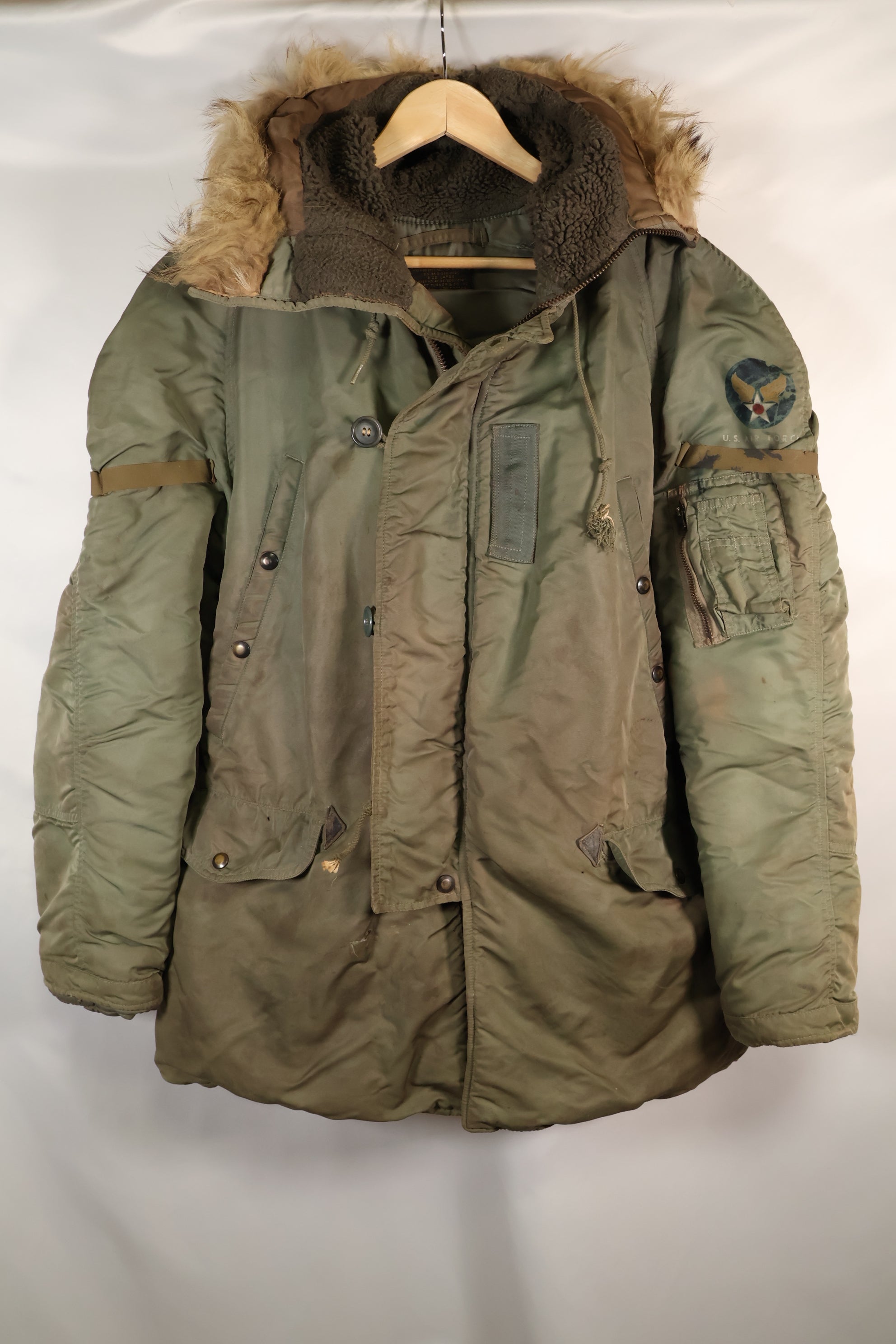 1950s LARGE USAF N-3B Aircrew Flight Jacket Ground Crew Used