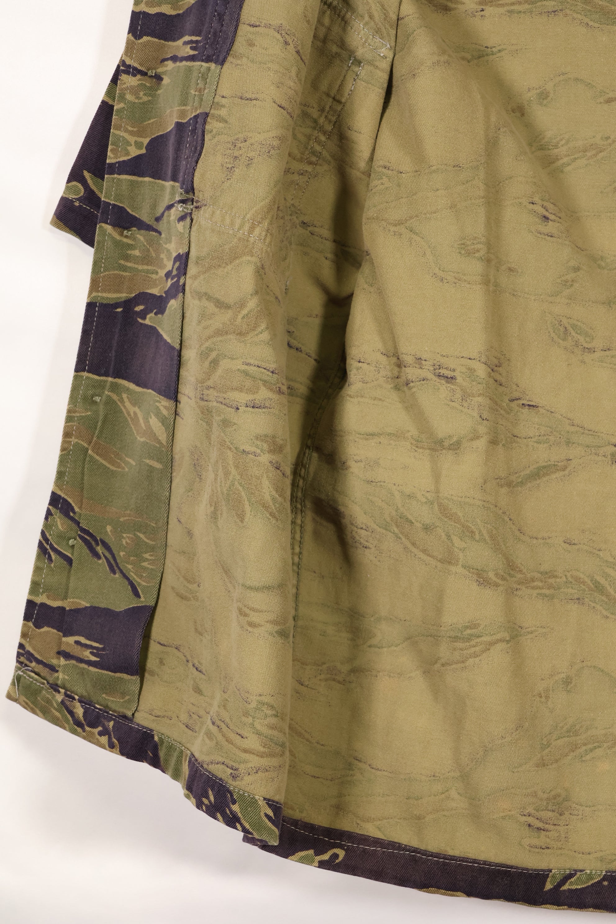 Real A-M Tiger Stripe Shirt Short Sleeve Custom Gold Tiger Derivative Pattern Used