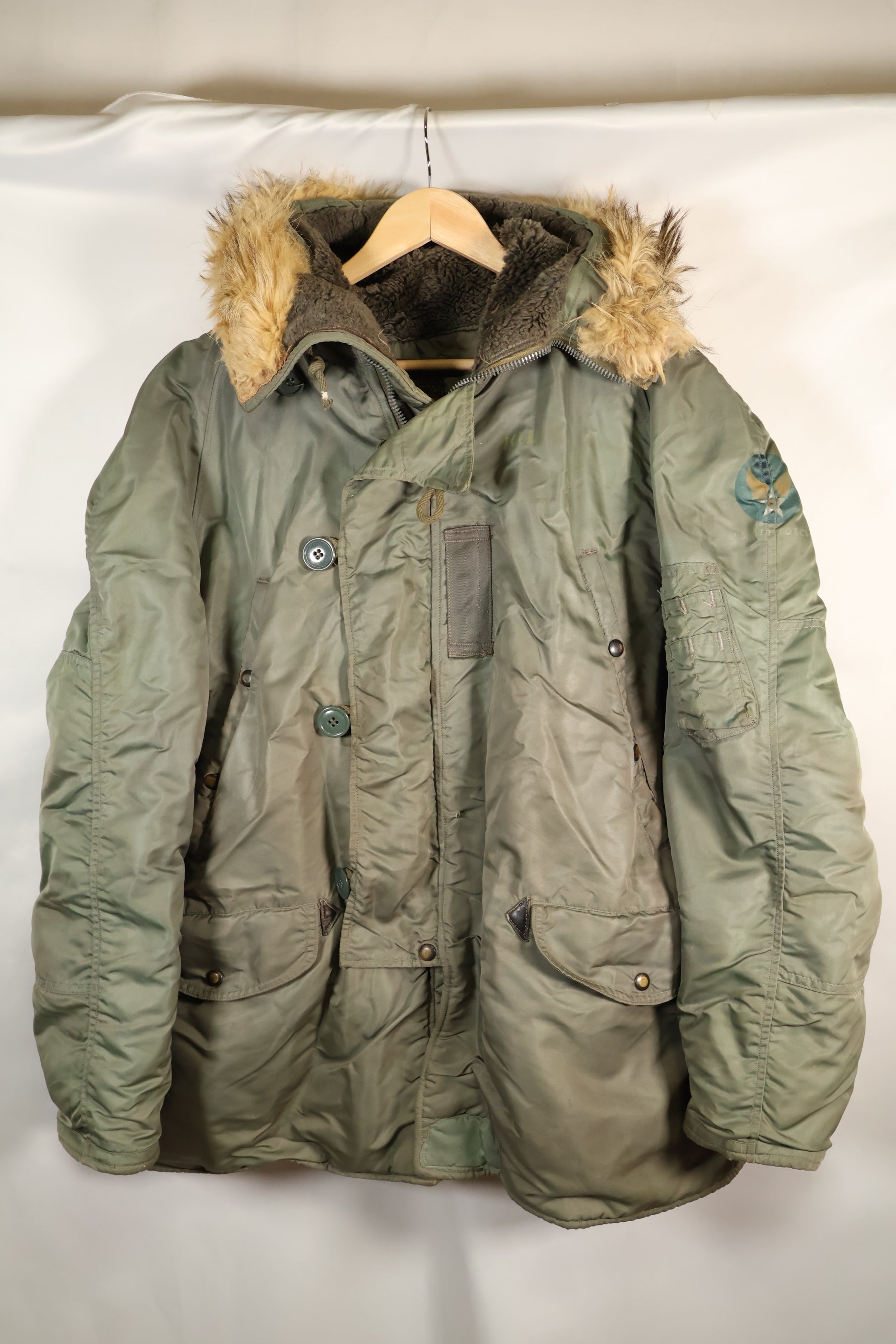 1950s LARGE USAF N-3B Heavy Zone Aircrew Flight Jacket Used