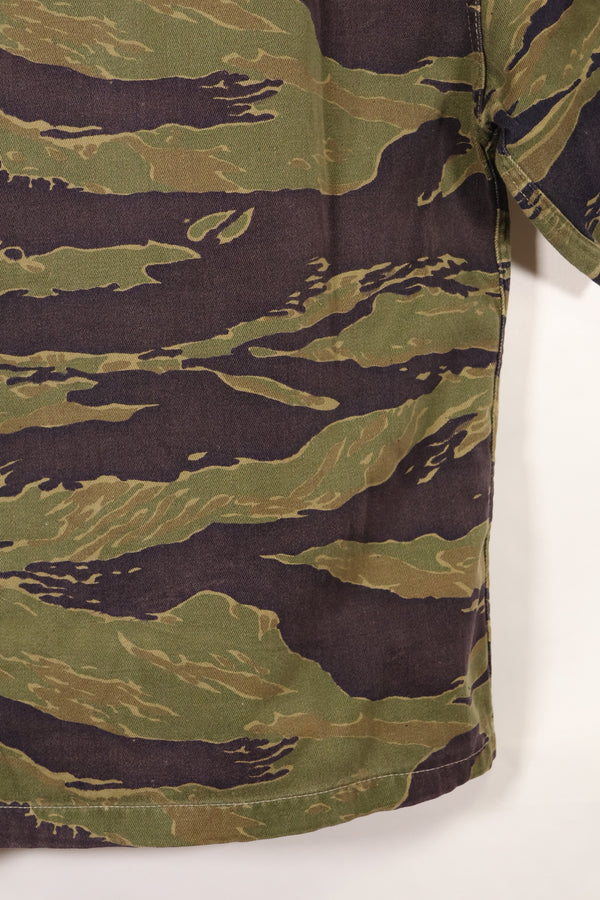 Real A-M Tiger Stripe Shirt Short Sleeve Custom Gold Tiger Derivative Pattern Used