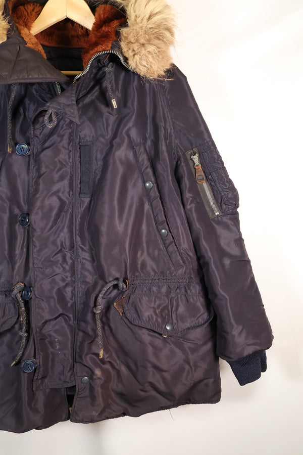 1950's MEDIUM USAF N3-A Flight Jacket Aircrew, faded, used.