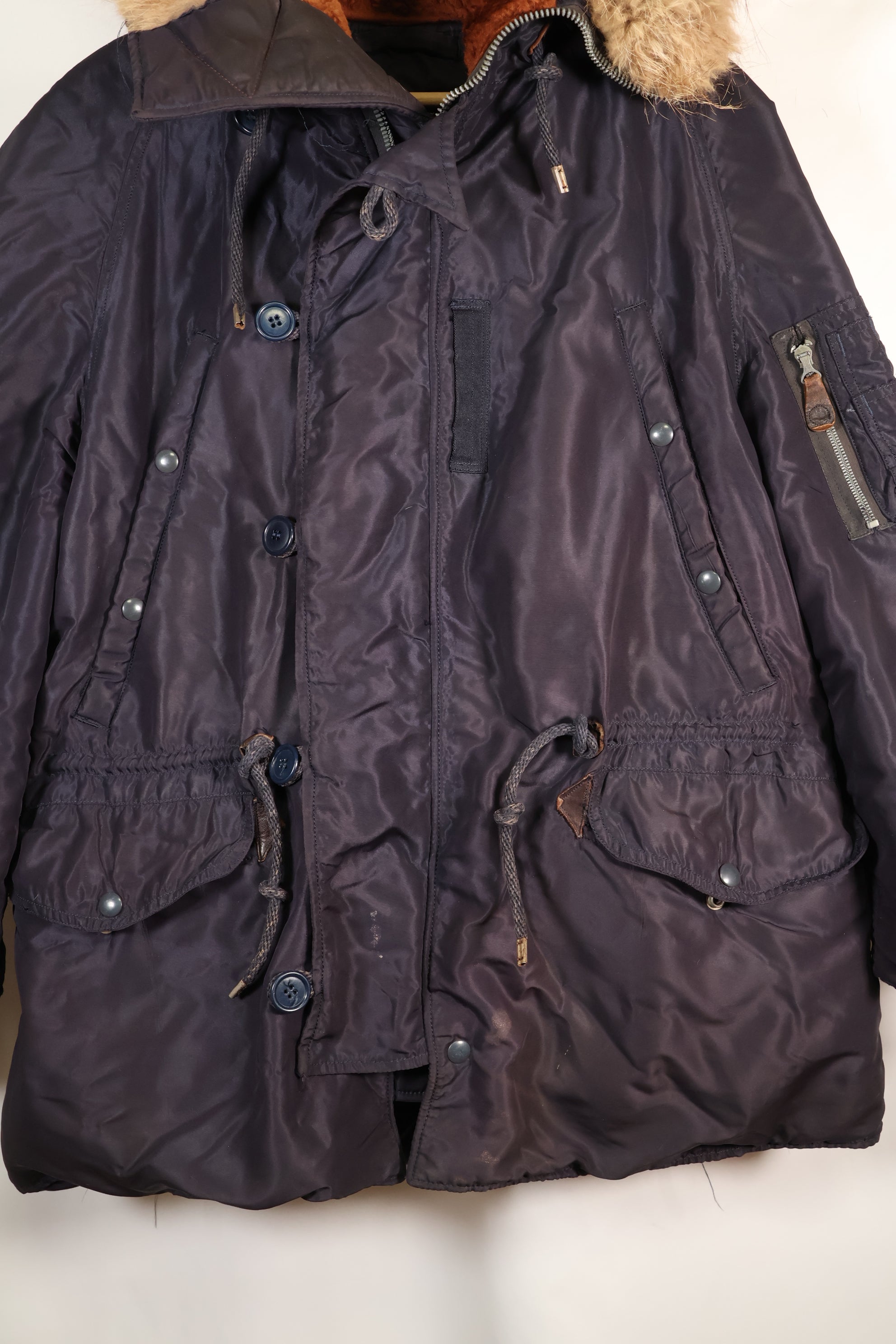 1950's MEDIUM USAF N3-A Flight Jacket Aircrew, faded, used.