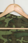 Real 1967 non ripstop ERDL jungle fatigues jacket, faded, used.