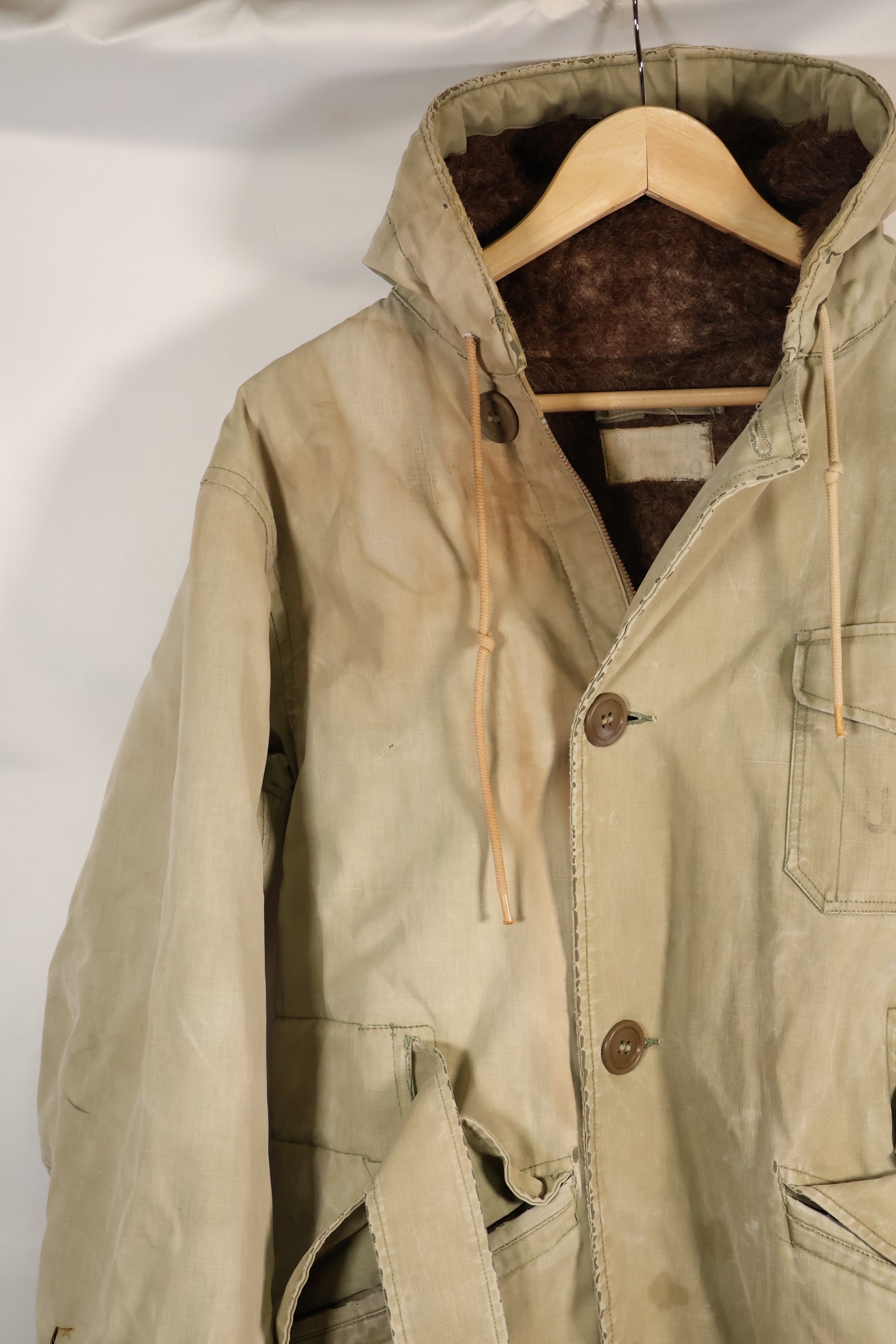 1940's U.S. Navy Deck Coat Parka BB-61 USS IOWA Used