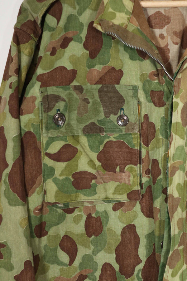 Real Fabric Frogskin Camouflage French Army Airborne Jacket Reproduction Duck Hunter Used