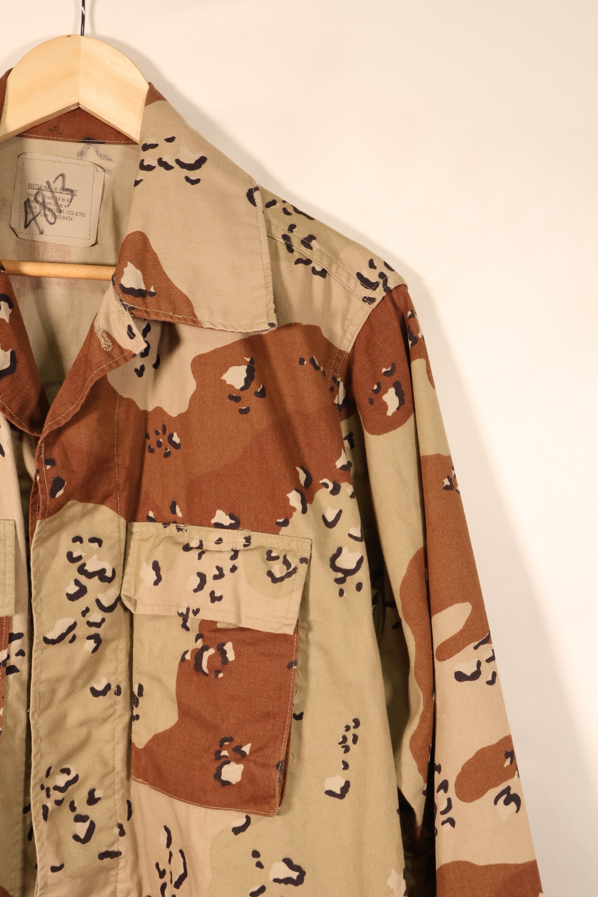 1990 Contract, M-X-S, 6C Desert Pattern, Chocolate Chip Camo Jacket, Late Model, Used