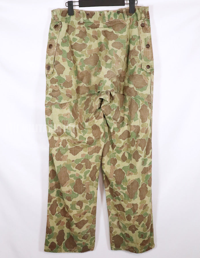 Real 1940s US Marine Corps Frog Skin Camouflage P44 Reversible Pants Used