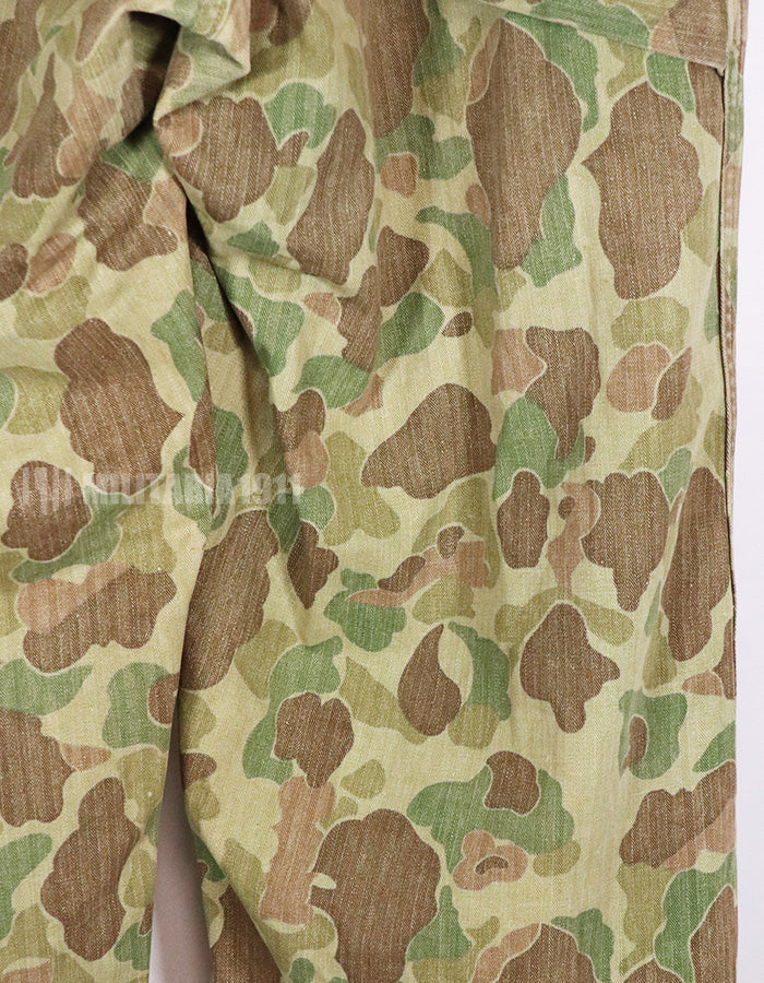 Real 1940s US Marine Corps Frog Skin Camouflage P44 Reversible Pants Used